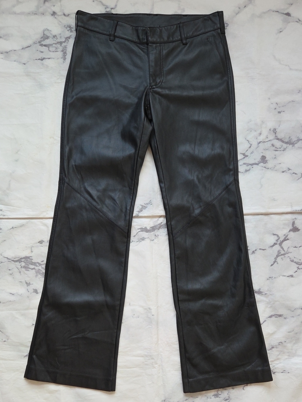 Free People Black Faux Leather Pants